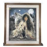 Maija Signed Blue Moon Art Print