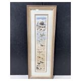 R. Folk Coastal Shorebirds Framed Art Print