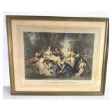 Antique Colorized Empress Eugenie Court Art Print