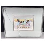 Cecil Youngfox Skin Point Dancers Framed Print