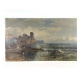 Douglas A. Teed Signed Alps Scene Oil On Canvas