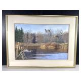Dieringer Geese Watercolor Landscape Print