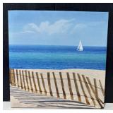 Beach Scene Canvas Photo Print