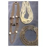 Choker, pearls & multi strand necklaces