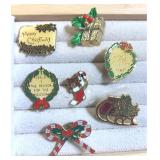 Small Christmas pins collection