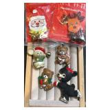 Vintage Christmas pin collection