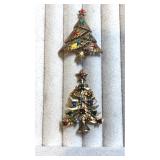 Eisenberg vintage Christmas Tree pins
