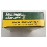 20 rds Remington 150 gr grcore-lokt 20 centerfire
