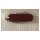 Vintage Red Swiss Army Style Pocket Knife