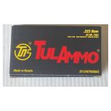 Tulammo .223 55 Gr. FML 20 cartridges.