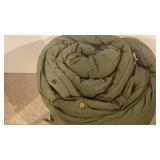Green sleeping bag