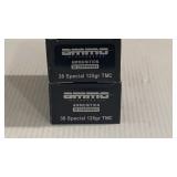 100rds Ammo incorporated 38 special. 125gr