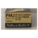 50rds 9mm Luger 115gr