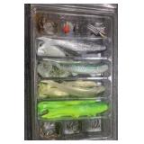 Soft Plastic Swimbait and Hook Lot