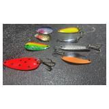 Fishing Lure Lot of 7 Assorted Spoons!