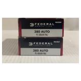 100rd Federal 95gr centerfire pistol cartridges.