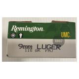 50rd Remington centerfire revolver and pistol