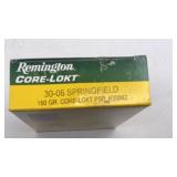20 rds Remington 150 gr core-lokt 20 centerfire