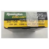 20 rds Remington 150 gr core-lokt 20 centerfire