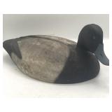 Vintage Hand-Carved Wooden Duck Decoy Black &