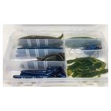 Soft Plastic Lures & Hooks Tackle Box