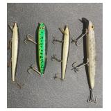 Vintage Fishing Lure Lot of 4