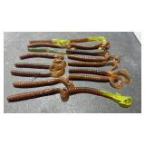 Soft Plastic Worm Lure Lot Assorted 12pc