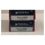 100rds Federal 9 mm Luger 115gr