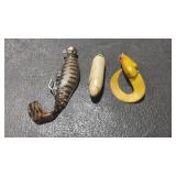 Fishing Lure Lot Soft and Jig Style 3pc