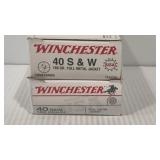 100rds Winchester 40 180gr