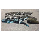 Soft Plastic Fishing Lure Lot Assorted 7pc