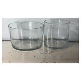3-8x3-8" Glass Cylinder Vase Group