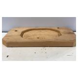 Rustic Wooden Dough Bowl Stand.