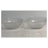 5x5' vintage Arcoroc Fleur textured clear glass
