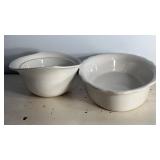 White Ceramic Baking Dish Pair
