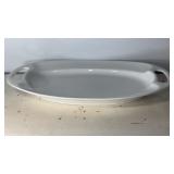 19.5"x13" White Oval Serving Platter