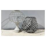 Decorative White Lanterns & Holders