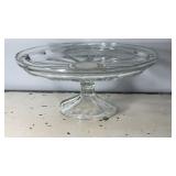 11x11" Glass Pedestal Serving Plate