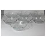 6x6" Glass Bowls.