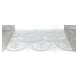 9x9" Glass Salad Plates.