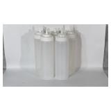 5 10x3" plastic squeeze bottles