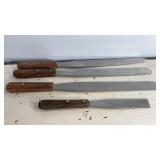 11"-17" Vintage VWR scientific palette knives.