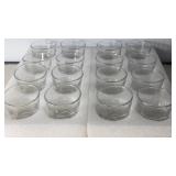Set of 16 Clear Glass Votive Candle Holders in