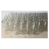 Clear Glass 30 oz Milk Bottles  Lot of 32