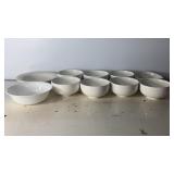 4.5"-7"x4.5"-7" Assorted White Serving Bowl Lot 