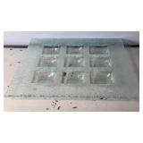 12x12" Textured Glass Chip & Dip Tray