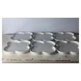 8"x8" 6 Crate&Barrel White Plates