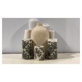 Mixed Decorative Vase & Candle Holder Set /
