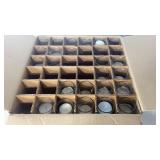 Set of Smoky Glass Votive Candle Holders with