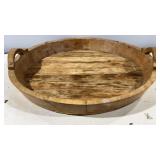 Large Rustic Wood Serving Tray